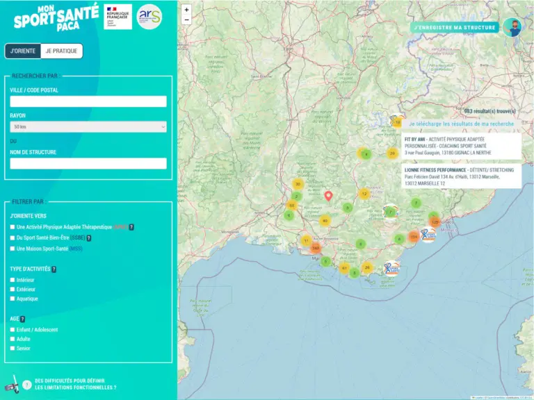 Trouver un éducateur Sport-Santé qualifié sur notre territoire