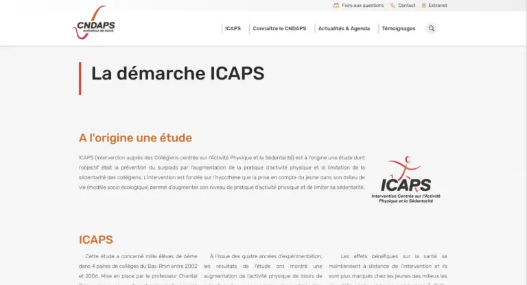 ICAPS : promouvoir l’activité physique chez les jeune